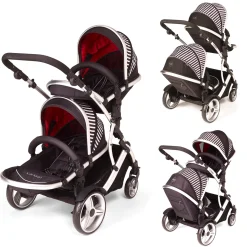 Kids Kargo - Duellette Hybrid - Tandem Double Stroller