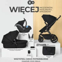 Kinderkraft - A-TOUR Travel System - Light Grey