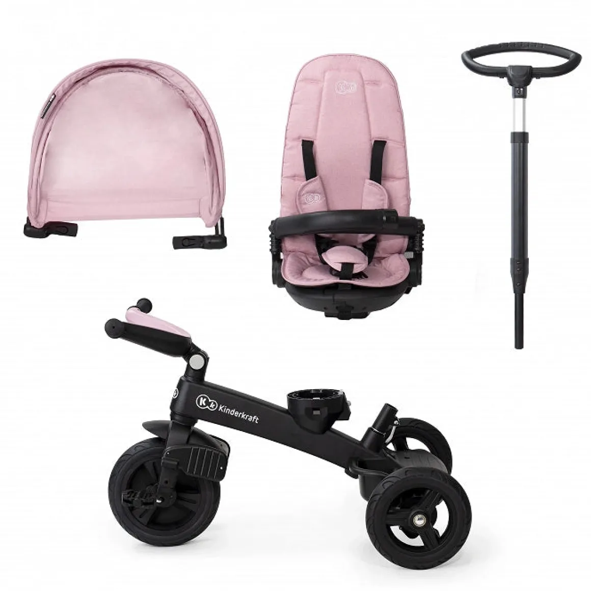 Kinderkraft Easytwist Tricycle - Pink