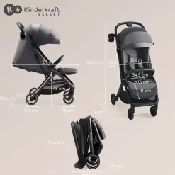 Kinderkraft Nubi2 Pushchair - Pink Quartz