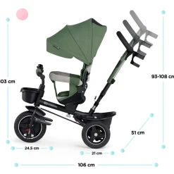 Kinderkraft Spinstep Tricycle - Green