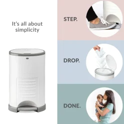 Korbell - Classic - Nappy Bin 16 litres - Odour Free Nappy Disposal