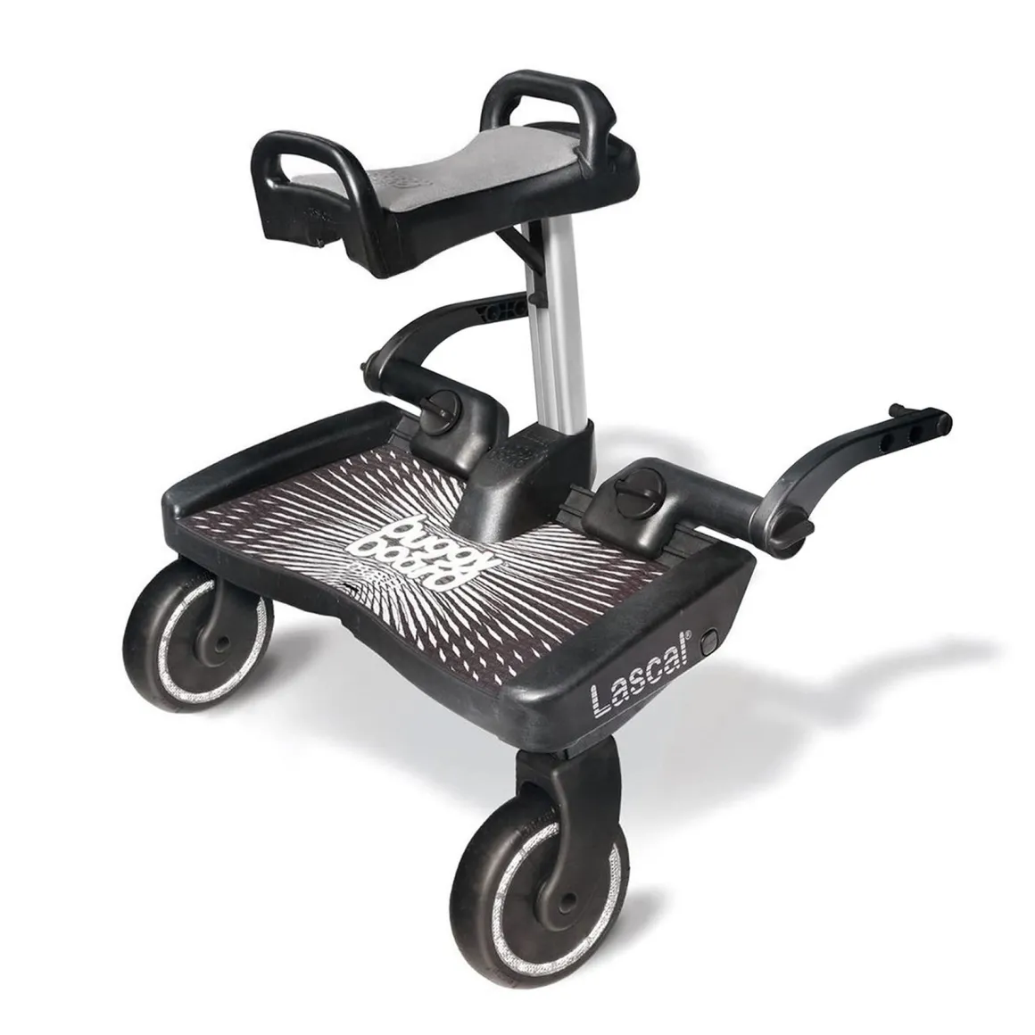 Lascal BuggyBoard Maxi Plus - Black with Grey Saddle