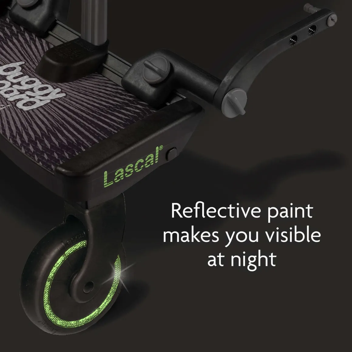 Lascal BuggyBoard Maxi Plus - Black Croc with Black Saddle
