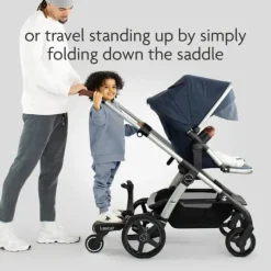 Lascal BuggyBoard Maxi Plus - Black with Grey Saddle