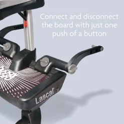 Lascal BuggyBoard Maxi Plus - Black Croc with Black Saddle
