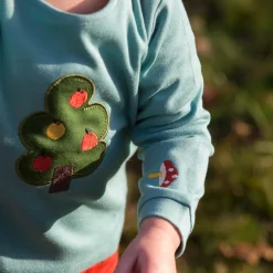 Little Green Radicals - Apple Tree Applique Long Sleeve T-Shirt
