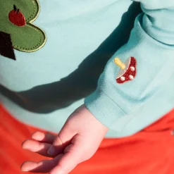 Little Green Radicals - Apple Tree Applique Long Sleeve T-Shirt
