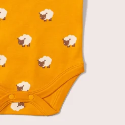 Little Green Radicals - Counting Sheep Organic Baby Bodysuit Set - 2 Pack