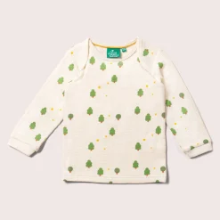 Little Green Radicals - Cream Winter Trees Organic Waffle T-Shirt & Jogger Playset