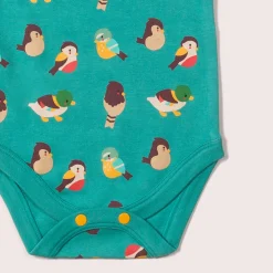 Little Green Radicals - Garden Birds Organic Baby Bodysuit Set - 2 Pack
