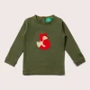 Little Green Radicals - Little Fox Applique Long Sleeve T-Shirt