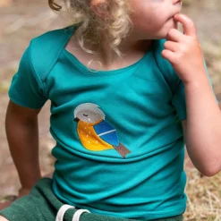 Little Green Radicals - Little Bird Applique Short Sleeve T-Shirt
