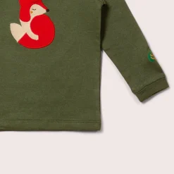 Little Green Radicals - Little Fox Applique Long Sleeve T-Shirt