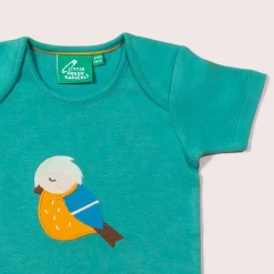 Little Green Radicals - Little Bird Applique Short Sleeve T-Shirt
