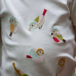 Little Green Radicals - Little Birds Applique Short SleeveT-Shirt