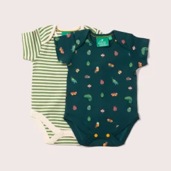 Little Green Radicals - Mini Marvels Organic Baby Bodysuit Set - 2 Pack
