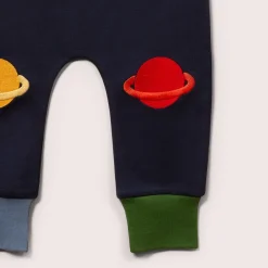 Little Green Radicals - Navy Planet Knee Patch Joggers