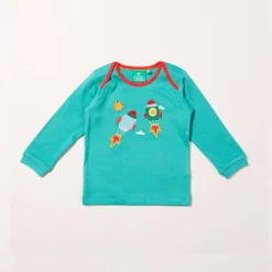 Little Green Radicals - Night Sky Appliqué T-Shirt