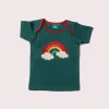 Little Green Radicals - Over The Rainbow Applique Short Sleeve T-Shirt