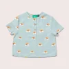 Little Green Radicals - Over The Rainbow Loose Short Sleeve Henley Top