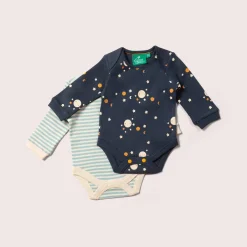 Little Green Radicals - Over The Moon Organic Baby Bodysuit Set - 2 Pack