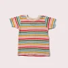 Little Green Radicals - Rainbow Striped Short Sleeve T-Shirt