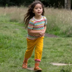 Little Green Radicals - Rainbow Striped Short Sleeve T-Shirt