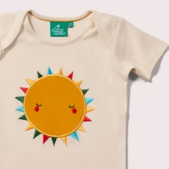Little Green Radicals - You Are My Sunshine Applique Short Sleeve T-Shirt
