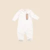 Little Green Radicals Natural Long Sleeve Babygrow - Cream