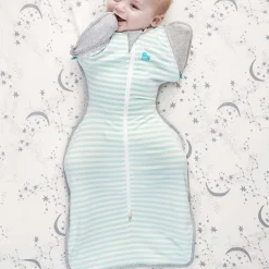Love To Dream - Swaddle UP - Original - 1.0 TOG - Large - Mint Stripe