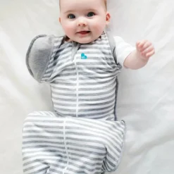 Love To Dream - Swaddle UP - Original - 1.0 TOG - Large - Grey Stripe
