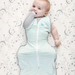 Love To Dream - Swaddle UP - Original - 1.0 TOG - Large - Mint Stripe