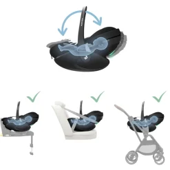 Maxi-Cosi Pebble 360 Pro Car Seat - Essential Black