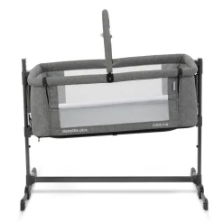 Miniuno Sleeptite Plus Co-Sleeper Crib - Grey Melange