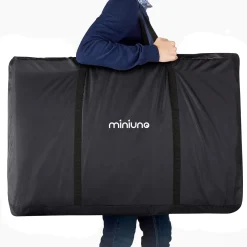 Miniuno Sleeptite Plus Co-Sleeper Crib - Grey Melange