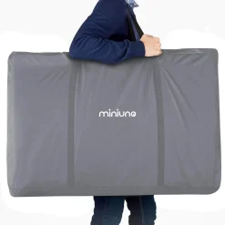 Miniuno SwiftFold Crib - Grey