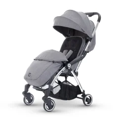 MiniUno TouchFold Stroller – Grey Herringbone