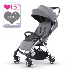 Miniuno Touchfold Travel System - Grey Herringbone