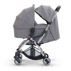 Miniuno Touchfold Travel System - Grey Herringbone