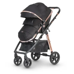 Miniuno Toura Travel System - Rose Gold & Black Herringbone