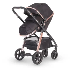 Miniuno Toura Travel System - Rose Gold & Black Herringbone