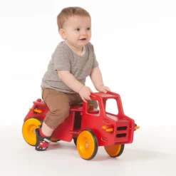 Moover - Wooden Ride On Dump Truck Red