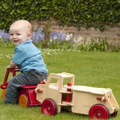 Moover - Wooden Ride On Dump Truck Natural