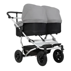 Mountain Buggy - 2 carrycots for twins - Silver