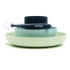 Nattou - Silicone Tableware 4pc Set Green