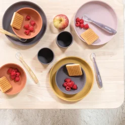Nattou - Silicone Tableware 4pc Set Ochre