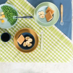 Nattou - Silicone Tableware 4pc Set Green