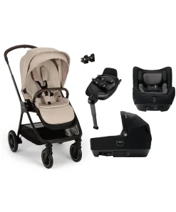Nuna TRIV NEXT Pushchair (2024) + CARI + TODL NEXT Travel System - Biscotti