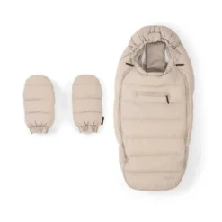 Nuna Winter Footmuff, Gloves & Bag - Biscotti
